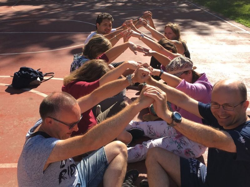 Questa squadra forma il castello Sforzesco senza usare.. nessun materiale!
